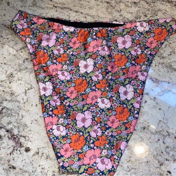 J Crew Liberty London Meadow Song Floral High Rise Cheeky Bikini Bottom S NWOT - Picture 8 of 12